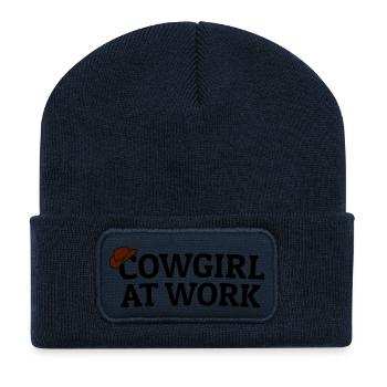 Cowgirls at work - Recycelte Patch Beanie - French Navy - Vorne
