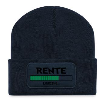Rente loading... - Recycelte Patch Beanie - French Navy - Vorne