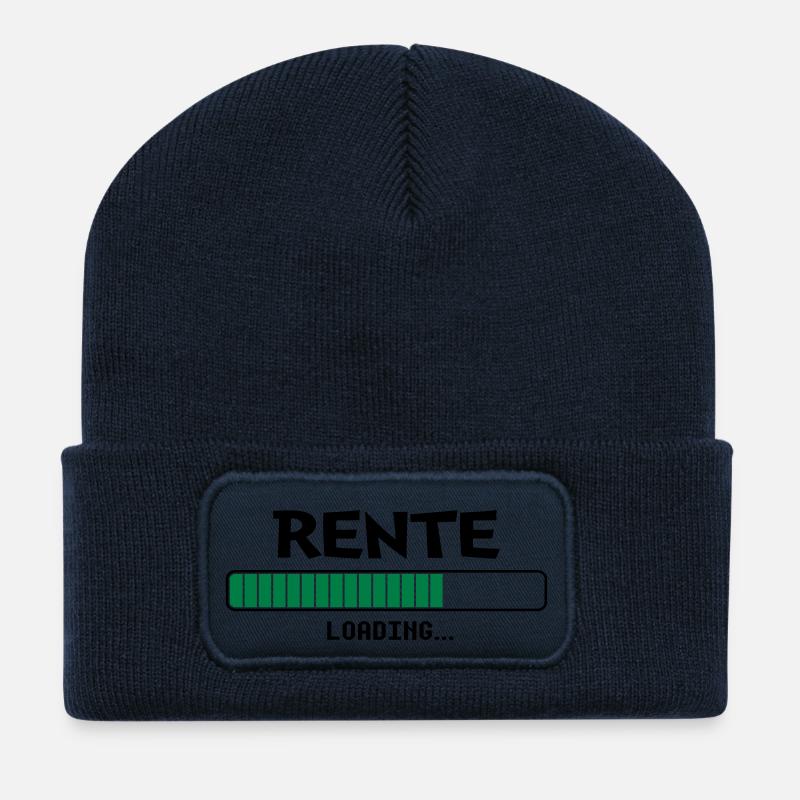 Rente loading... - Recycelte Patch Beanie - French Navy