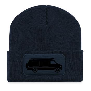 CAMPER BUS Motorhome Car - Recycled Patch Beanie - french navy - Front