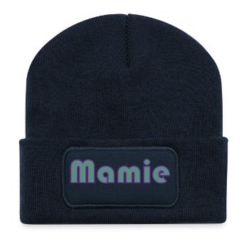 OMA. MAMA. MUTTERTAG. ALLES GUTE ZUM GEBURTSTAG DER MUTTER - Recycelte Patch Beanie - French Navy - Vorne