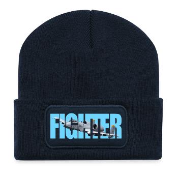 Fighter A-10 Thunderbolt II - Recycled Patch Beanie - french navy - Front