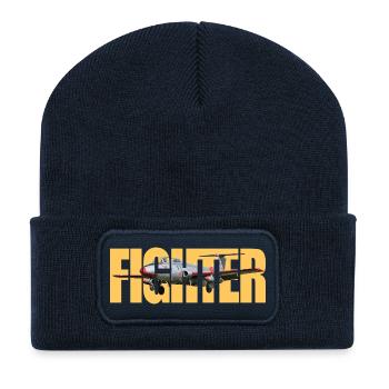 Chasseur L-29 Delfin - Beanie recyclé à patch - bleu marine - Devant