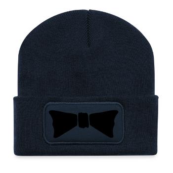 fliege bow - Recycelte Patch Beanie - French Navy - Vorne