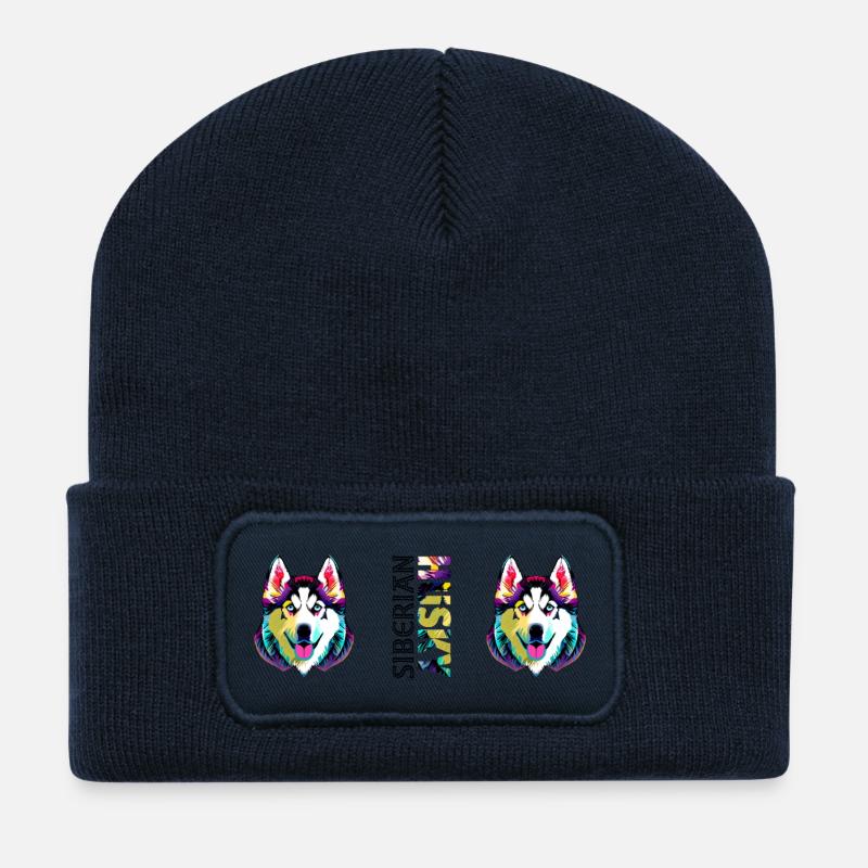 Husky - Recycelte Patch Beanie - French Navy