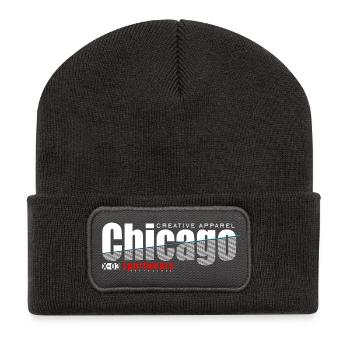 Design sport dynamique avec netteté moderne - Beanie recyclé à patch - charbon - Devant