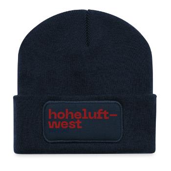 Hoheluft West Hamburg Logo Typo - Recycled Patch Beanie - french navy - Front