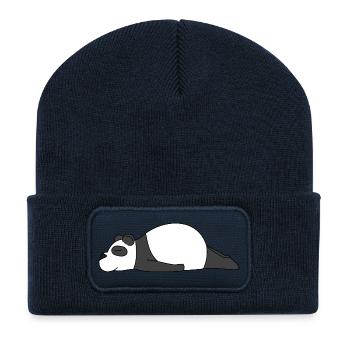 Lazy Panda DIY Costume – Cute Sleeping Panda Outfi - Recycled Patch Beanie - french navy - Front