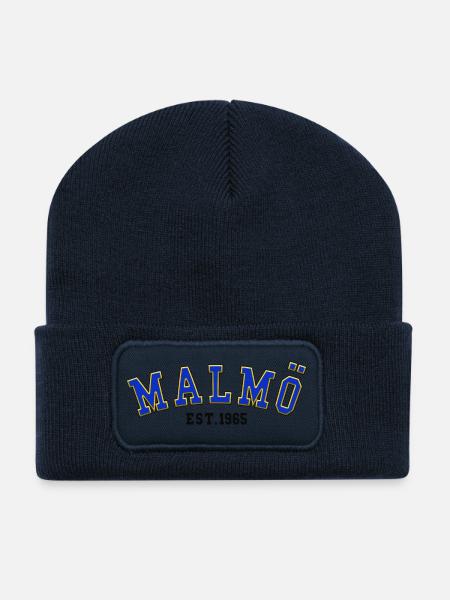 Malmö gegründet 1965 - Recycelte Patch Beanie - French Navy