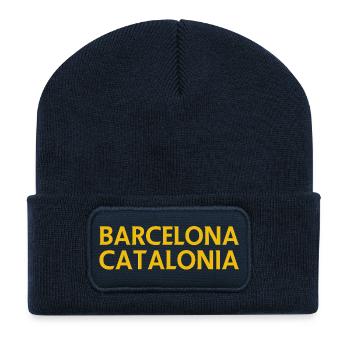 Barcelona – Catalonia Lyric Design - Recycled Patch Beanie - french navy - Front