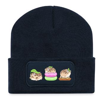 Frog - Recycled Patch Beanie - french navy - Front