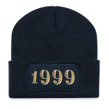 1999 Vintage 1999 Geburtstagsgeschenk - Recycelte Patch Beanie - French Navy - Vorne