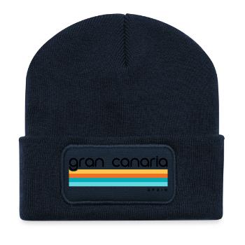 Gran Canaria - Espagne - Espagne - Espagne - Îles Canaries - Beanie recyclé à patch - bleu marine - Devant