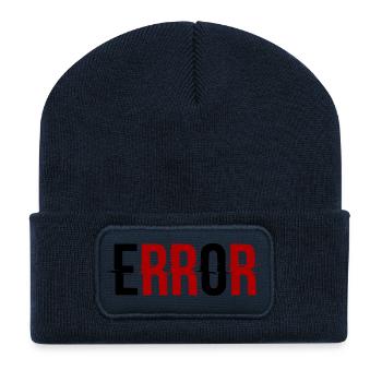 Error Glitch-Design Error Message - Recycled Patch Beanie - french navy - Front
