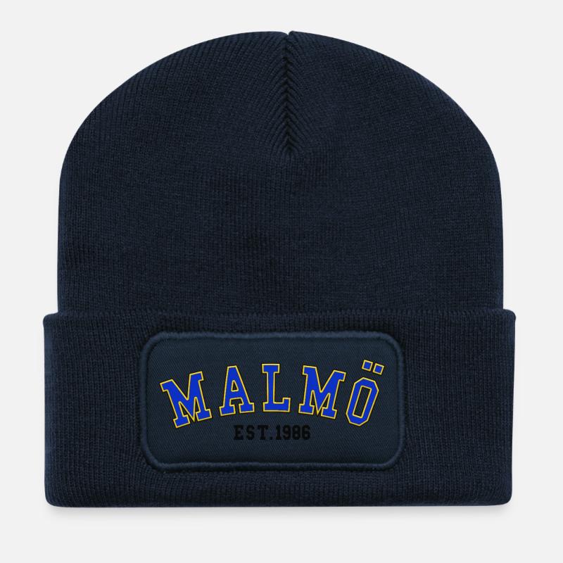 Malmö Est. 1986 - Recycled Patch Beanie - french navy
