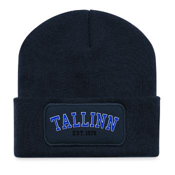Tallinn gegründet 1976 - Recycelte Patch Beanie - French Navy - Vorne