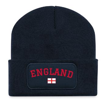 England Flag Design Red - Recycled Patch Beanie - french navy - Front