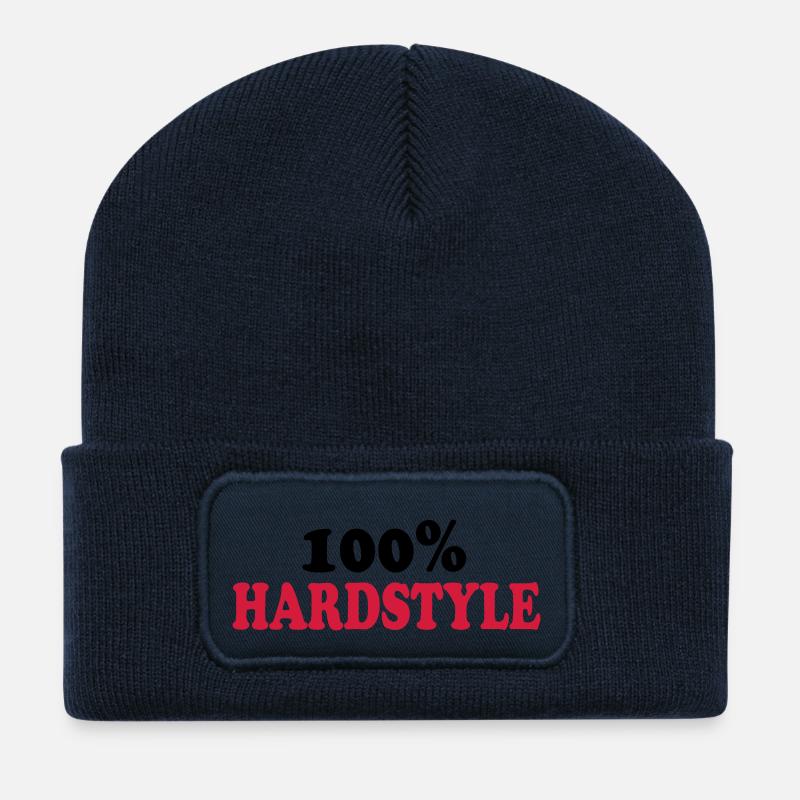 Hardstyle - Recycelte Patch Beanie - French Navy