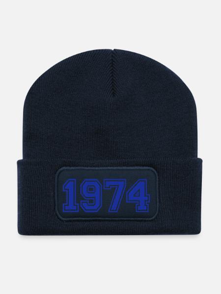 1974 - Recycelte Patch Beanie - French Navy