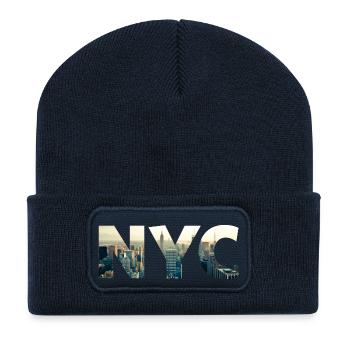 nyc New York City - Recycelte Patch Beanie - French Navy - Vorne