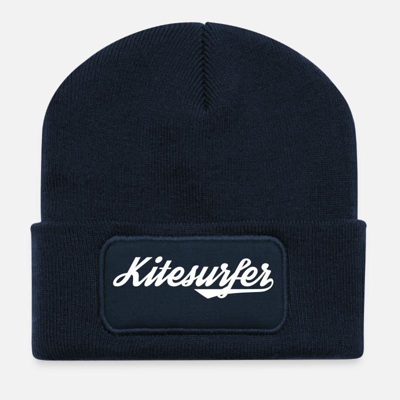 Kitesurfer / Kitsurfing - Recycelte Patch Beanie - French Navy