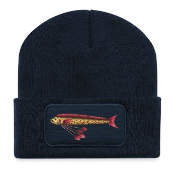 Riemenfisch - Recycelte Patch Beanie - French Navy - Vorne
