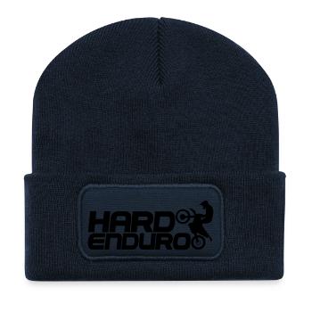 Hard Enduro Biker - Recycelte Patch Beanie - French Navy - Vorne