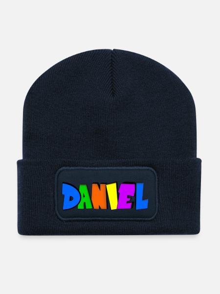Daniel - Recycelte Patch Beanie - French Navy