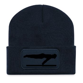 Plein Planche - Calisthenics - Beanie recyclé à patch - bleu marine - Devant