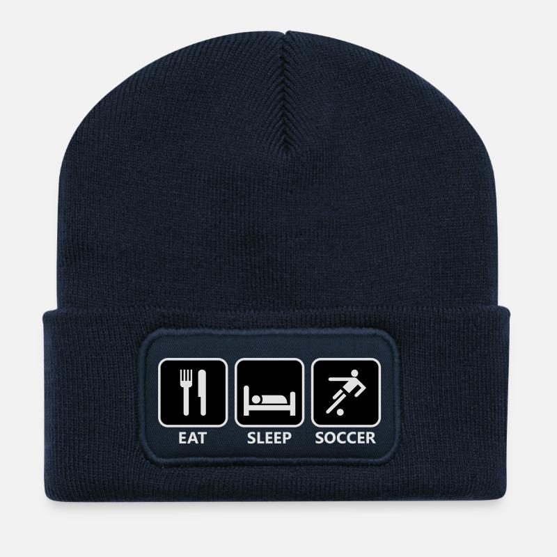Fußball - Recycelte Patch Beanie - French Navy