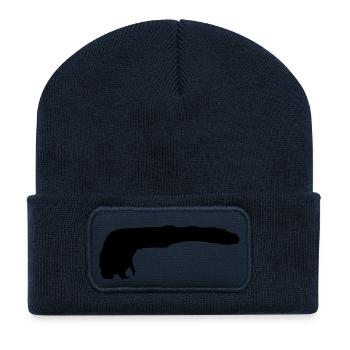 langeoog___f1 - Recycelte Patch Beanie - French Navy - Vorne