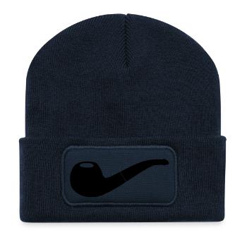 Pfeife - Recycelte Patch Beanie - French Navy - Vorne