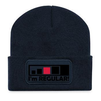 regular_geocacher - Recycelte Patch Beanie - French Navy - Vorne