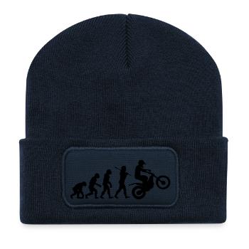 trials bike evolution 01 - Recycled Patch Beanie - french navy - Front