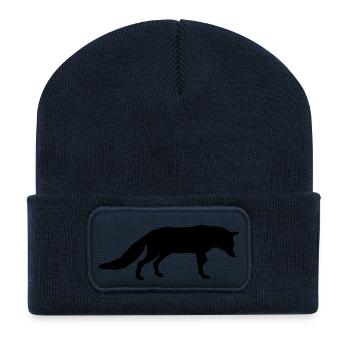 fuchs - fox - jagd - jäger - Recycelte Patch Beanie - French Navy - Vorne