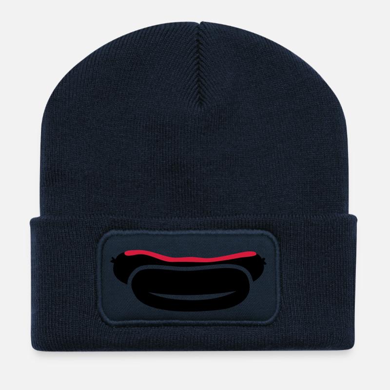 Bratwurst - Recycelte Patch Beanie - French Navy