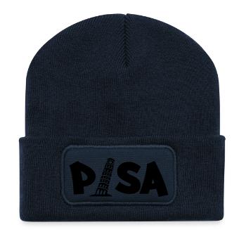pisa_03 - Recycelte Patch Beanie - French Navy - Vorne