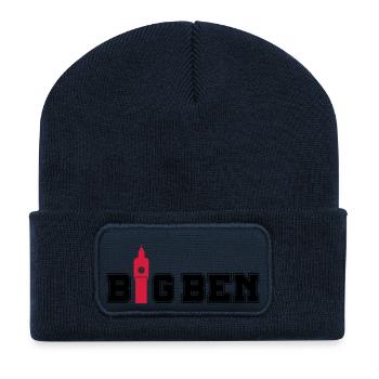 big_ben_02 - Recycled Patch Beanie - french navy - Front