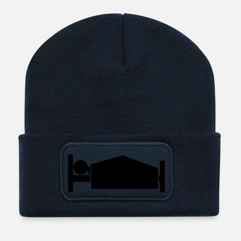 morning bed - Recycelte Patch Beanie - French Navy