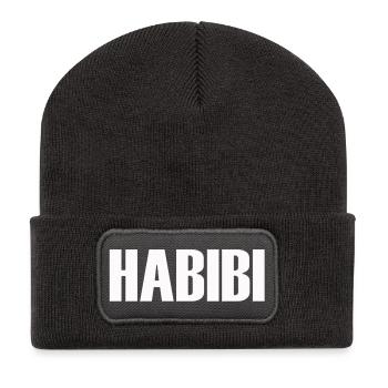 habibi darling sweetheart girlfriend best besti love - Recycled Patch Beanie - dark grey - Front