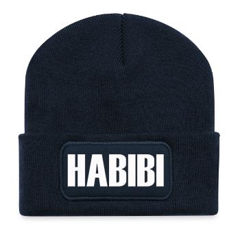 habibi liebling schatz freundin beste besti liebe - Recycelte Patch Beanie - French Navy - Vorne