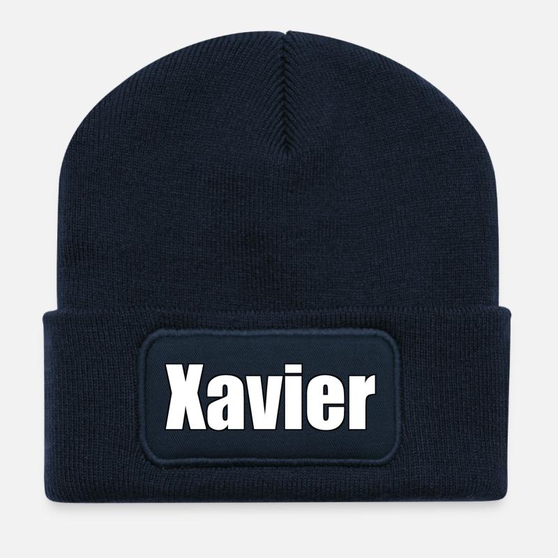 Xavier - Recycled Patch Beanie - french navy