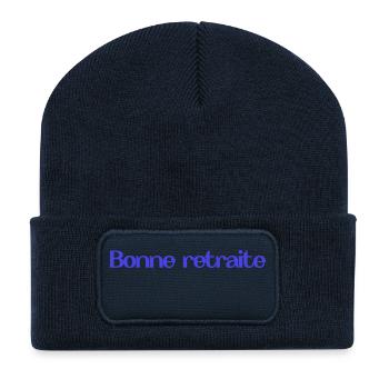 RETIREMENT. RETIREMENT. RETIRED. RETIREMENT - Recycled Patch Beanie - french navy - Front