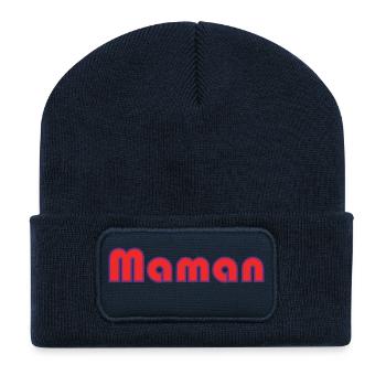 HAPPY MOTHER'S DAY. MOM. MOTHER's DAY - Recycled Patch Beanie - french navy - Front