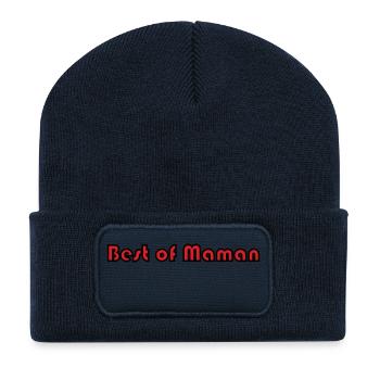 MOTHER's DAY. HAPPY MOTHER'S DAY. MOM - Recycled Patch Beanie - french navy - Front