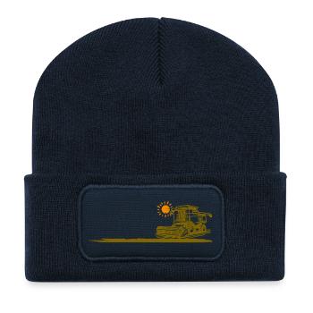 Mähdrescher - Recycelte Patch Beanie - French Navy - Vorne