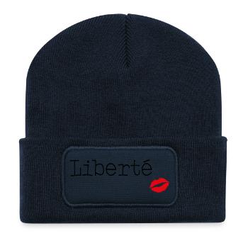 Liberté - Little French Speaking - Recycelte Patch Beanie - French Navy - Vorne