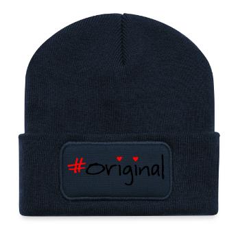 Original - Recycled Patch Beanie - french navy - Front