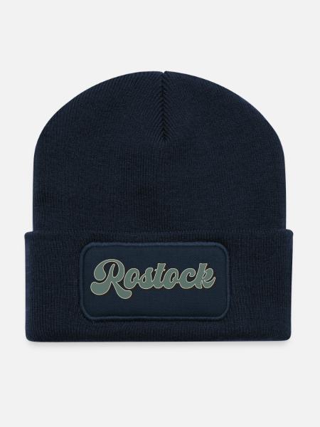 Rostock - Recycelte Patch Beanie - French Navy