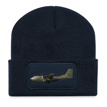 C-160 Transall - Recycelte Patch Beanie - French Navy - Vorne